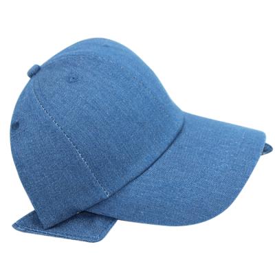 China JOINT Women Blue Denim Sports Hat With Bow for sale