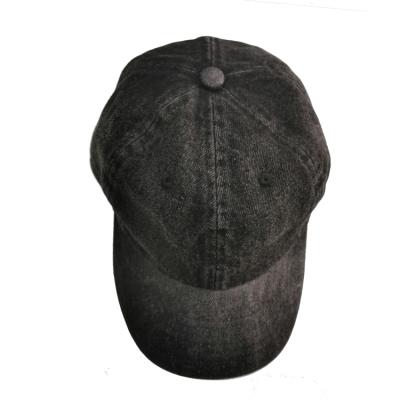 China COMMON High Quality Fashion Washed Style Baseball Cap Black With Metal Closure for sale