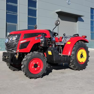 China Farms Nano Wheel Tractor 50HP 4wd Mini Tractor Compact With Front Roof And Tractor Digger Forklift With Cheap Price for sale