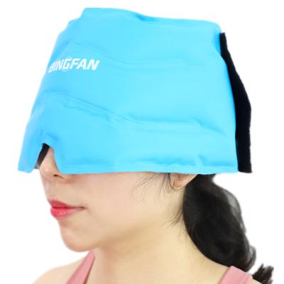 China Reusable Amazon Health Care Compress Hot Cold Adjustable Freeze Medical Head Ice Pack For Headache Relief for sale