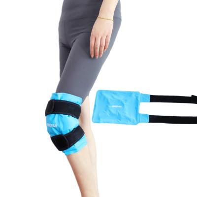 China Reusable Hot and Cold Rehabilitation Supplies PVC Amazone Knee Gel Therapy Ice Pack Wraps for sale