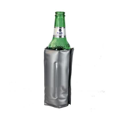 China Viable Single Vial Single Gel Insulated Hot &cold Beer Wine Bottle Sleeve Cooler Sleeve Bag for sale