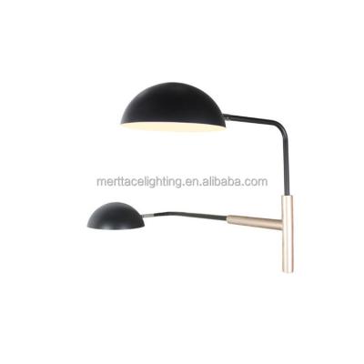 China Modern Modern Hotel Bedroom 2 Lights Bedside Led Outdoor Hood Wall Lamp Wood Light for sale