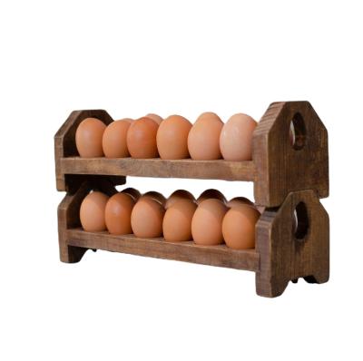 China Egg tray from Europe, rustic stacking rack for farm fresh eggs for sale