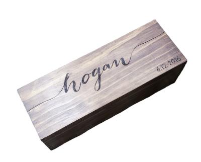 China Champagne Personalized Gift Box made to order recyclable/large wooden wine box for sale