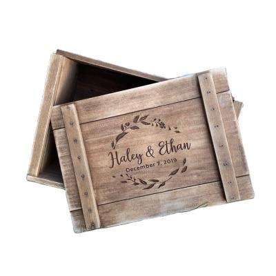 China Personalized Wooden Wedding Gift and Photo Memory Storage Box for sale