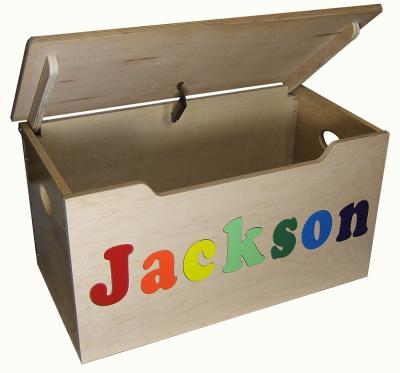 China Recyclable Free Shipping Maple Personalized Toy Box Storage System With Name In Box Wooden Storage for sale