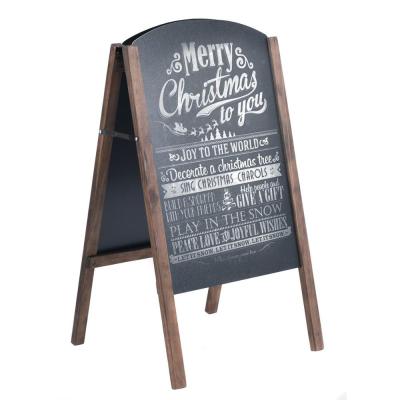 China Hotel Road Teacher Standing Sign Office Cafe Cafe Sidewalk Wooden Folding Board With Chalkboard Signs for sale