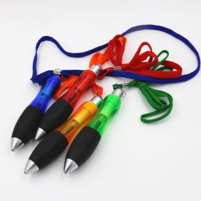 China Pen Fat Plastic Ballpoint Pen Promotional Lanyard Jumbo Heavy Pen for Parkinsons for sale