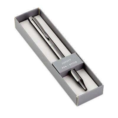 China office & School pen good and luxury gift pen set for retail gray metal gun pen with gift box for sale