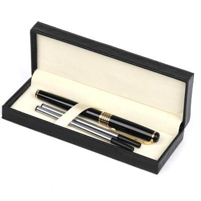 China Promotional Pen Customized Logo Pen Set Luxury Rollerball Pen Metal Ink Liquid Business Gift Set For Men for sale