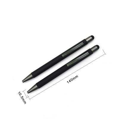 China 2019 New Metal Pen Promotional Matte Pen Touch Stylus Pen Aluminum Ball Pen for sale