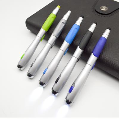 China office & School Pen 3 Pen Touch Screen Stylus Function/Ballpoint Pen/LED Flashlight. for sale