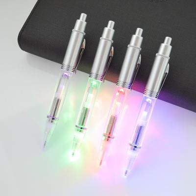 China office & School pen 2 in 1 Pen Lightweight plastic ball pen with led. for sale