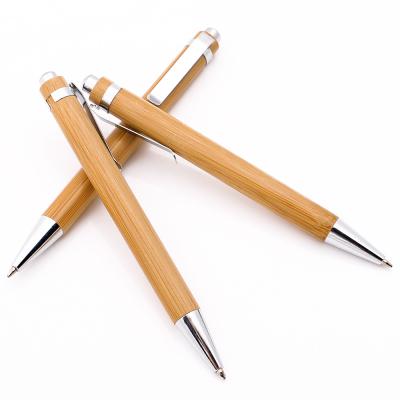 China Promotional Pen In Stock Eco - Friendly Bamboo Ballpoint Pen for sale