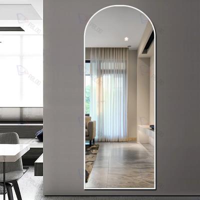 China Art Decor Arched Shaped Decoration Floor Stand Mirror For Home Full Body Mirror for sale