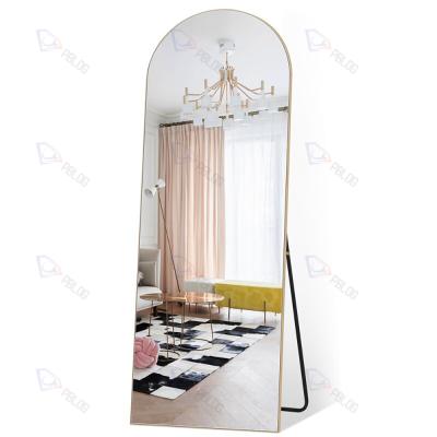 China Large Mirror Contemporary Full Length Arched Shaped Antique Edge For Room Standing Mirror for sale