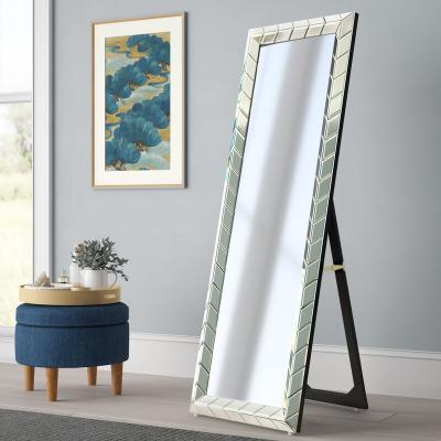 China Wholesale Modern Minimalist Luxury Large Oversized Beveled Floor Standing Full Body Mirror for sale