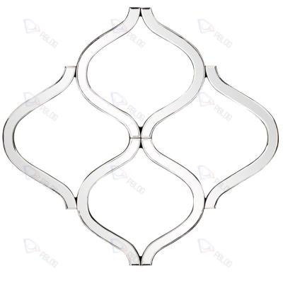 China Hand Made Mirror Wall Decor Classic Irregular Modern Hollow Out Design Wall Mirror Decoration for sale