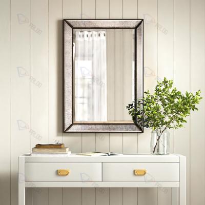 China Modern beveled mirror wholesales decor for living room rectangle wall mirror decoration for sale