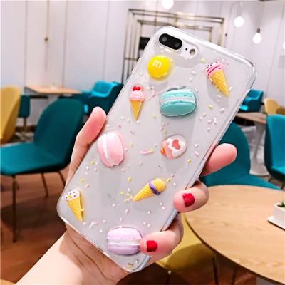 China Cheap Super Light Candy Macaron Donuts Harden Custom TPU Cell Phone Case For iPhone X Clear Phone Cover for sale