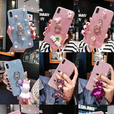 China Wristband New Arrival Glitter Phone Case With Phone Ring Holder Wristband for sale