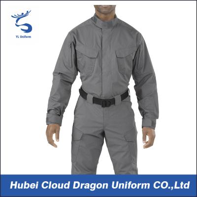 China Professional Police Staff Uniform With Two Tilted Chest Pockets For Security Guard / Military for sale