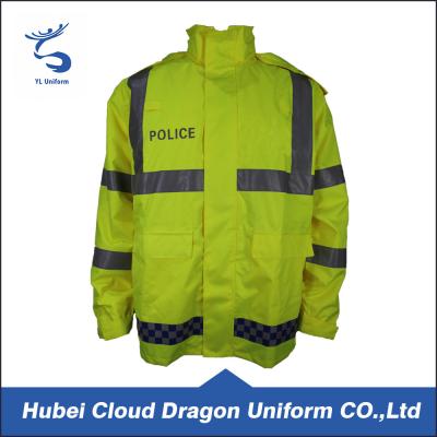 China Fluorescence Hi Vis Waterproof Jacket / Winter Safety Jackets Reflective for sale