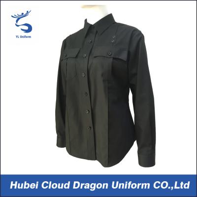 China camisas tácticas militares de la tela cruzada de algodón el 35% polivinílica del 65% para la etiqueta de encargo del tamaño del deber en venta