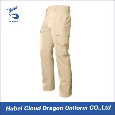 China Military Style Ripstop Tactical Combat Pants With Function Pocket Khaki Color for sale