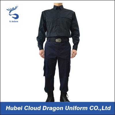 China Dark Navy Security Guard Pants Uniform Six Pockets Bdu Ripstop Pants for sale