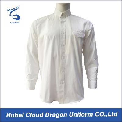 China Breathable Cotton White Security Shirts Police Long Sleeve Summer Work Shirts for sale