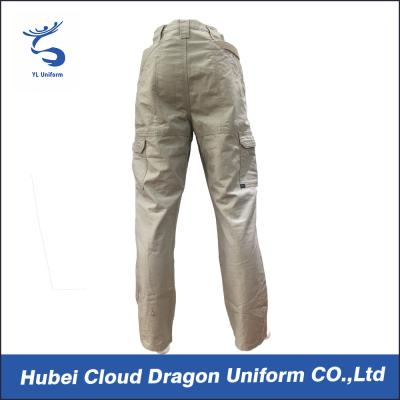 Chine Le garde de sécurité beige de Moyen-Orient halète pour la poly toile de coton des hommes/de pantalon cargaison de police à vendre