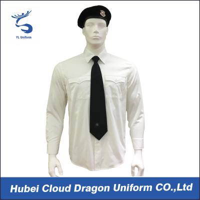 China Law Enforcement Security Guard Shirts With Polyester / Cotton / Poplin Materials for sale