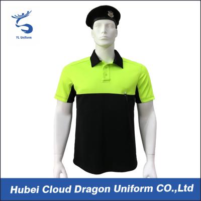 China 100% Polyester Custom Police T Shirts Soft Brethable With Blocking Color , YL2016TS017 for sale