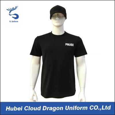 China O- Camisetas del guardia de seguridad de Nick con 100% el cuello de la costilla del algodón, mano/lavado trabajado a máquina en venta