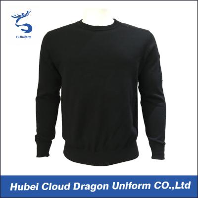 China Custom Long Sleeve Security Guard Shirts / Duty Security Guard Sweater 55%Acrylic 45%Cotton for sale