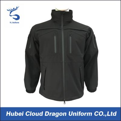 China nuevas chaquetas negras impermeables del guardia de seguridad de hombres en venta