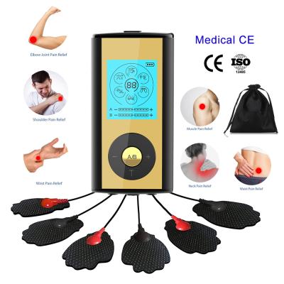 China Custom Body OEM ODM Back Pain Relief Blood Circulation Massager With Electrode Ten Pads for sale