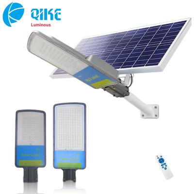 China New Design Solar Power 100W Garden Path Wall Outdoor Lamp Sensor LED Solar Street Light Remote Control Solar Street Light for sale