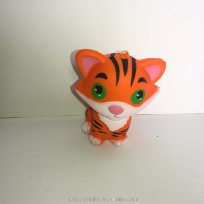 China Promotional Toy Tiger Strain Ball Recovery Tiger Slow Rising PU Toy for sale