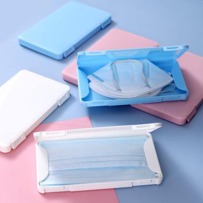 China Sustainable Dust Proof Foldable Recyclable Face Mask Case Storage Box for sale