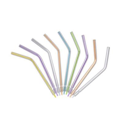 China Colorful Dental Disposable Spray Nozzles Tips Disposable 3 Way Air Water Syringe Tips for sale