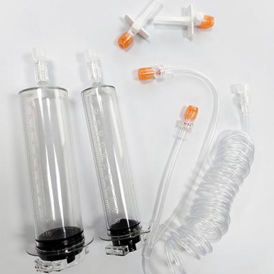 China 65/115ml Disposable Sterile CT Injector Syringe High Pressure Angiographic Syringe for Medrad Solaris & Spectris for sale