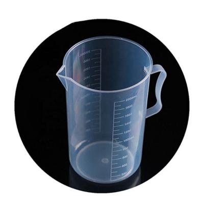 China PP Liquid Plastic Graduated Measuring Cups with Pitcher Handles 250ml 500ml (Pack of 6) for sale