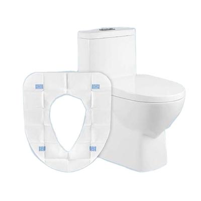 China Tissue and PE Film Soft Toilet Paper Seat Covers Highly Comfortable Disposable Toilet Seat Covers for sale