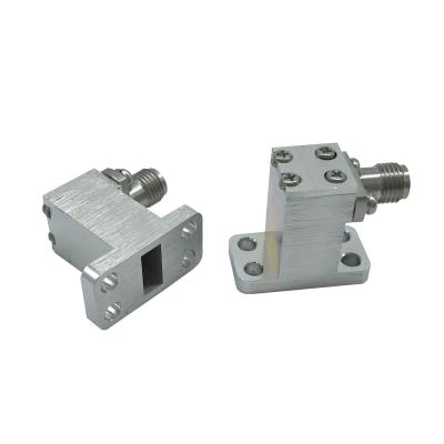 China WR22 WR28 WR42 WR75 WR90 WR112 WR229 WR340 Compact Waveguide to Coax Adapters for sale