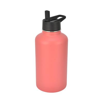 China 2023 PORTABLE Hot Selling Custom Logo Stainless Steel Sports Water Bottle Drinking Custom Vacuum Insulated Water Bottle With Plastic Lid for sale