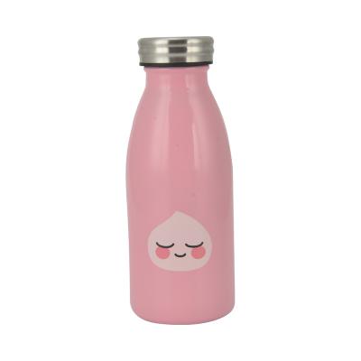 China PORTABLE Custom Logo Soft Touch 350ml Double Wall Insulated Vacuum Flask Color Stainless Steel Water Bottle With Rubber Paint for sale