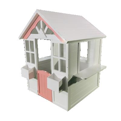 China Easily Assembled Playhouse Kids Toy Outdoor Children Playground Wooden Cubby House Wood For Kids for sale